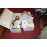 A Hamilton Collection Gretchen doll, boxed; together with two others