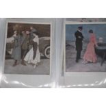 An album of vintage postcards52 cards.