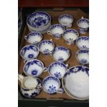 A collection of 1820s Hilditch & Son blue and white transfer decorated wares, in three patternsSigns