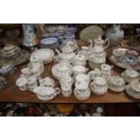 A Royal Albert Winsome pattern porcelain tea, coffee and dinner serviceVery little wear. Gilding