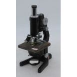 A 20th century Vet Med monocular microscope, h.33cm