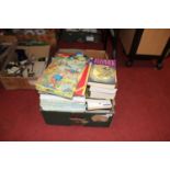 A collection of vintage books and annuals, to include Rupert and Harry Potter