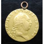 Great Britain, 1787 spade guinea, George III fifth laureate bust, rev; crowned shield above date,