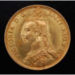 Great Britain, 1887 gold two pound coin, Victoria jubilee bust, rev; St George and Dragon above