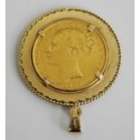 Great Britain, 1861 gold full sovereign, Victoria young bust, rev: crowned quartered shield within