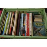 One box containing a collection of mixed hardback and children's annuals, to include 21st Century TV
