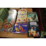 A collection of mainly TV and Sci-Fi related plastic pinball machines and hardback books, to include