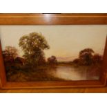 Francis Jamieson - Pair; River landscapes, oil on canvas, signed lower left and lower right, 30 x