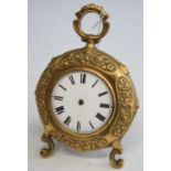 Walpole of Long Stratton - a circa 1800 pocket watch dial and movement in probably associated cast