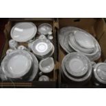 A Noritake Graycrest pattern part tea and dinner service