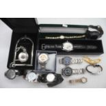 A collection of fashion wristwatches, to include Stauer and Slazenger