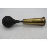 A vintage King of the Road brass car horn, 37cm