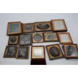 A collection of Victorian stereoscopic viewing slides, together with a collection of portrait