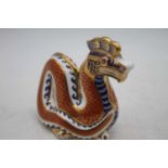 A Royal Crown Derby model of a dragon, h.11cm