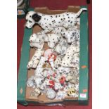 A large collection of pottery and resin models of Dalmations, to include Regency Fine Art etc