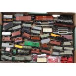 A collection of approx. 63 Hornby-Dublo goods wagons, all unboxed. A mix of tinplate with a few