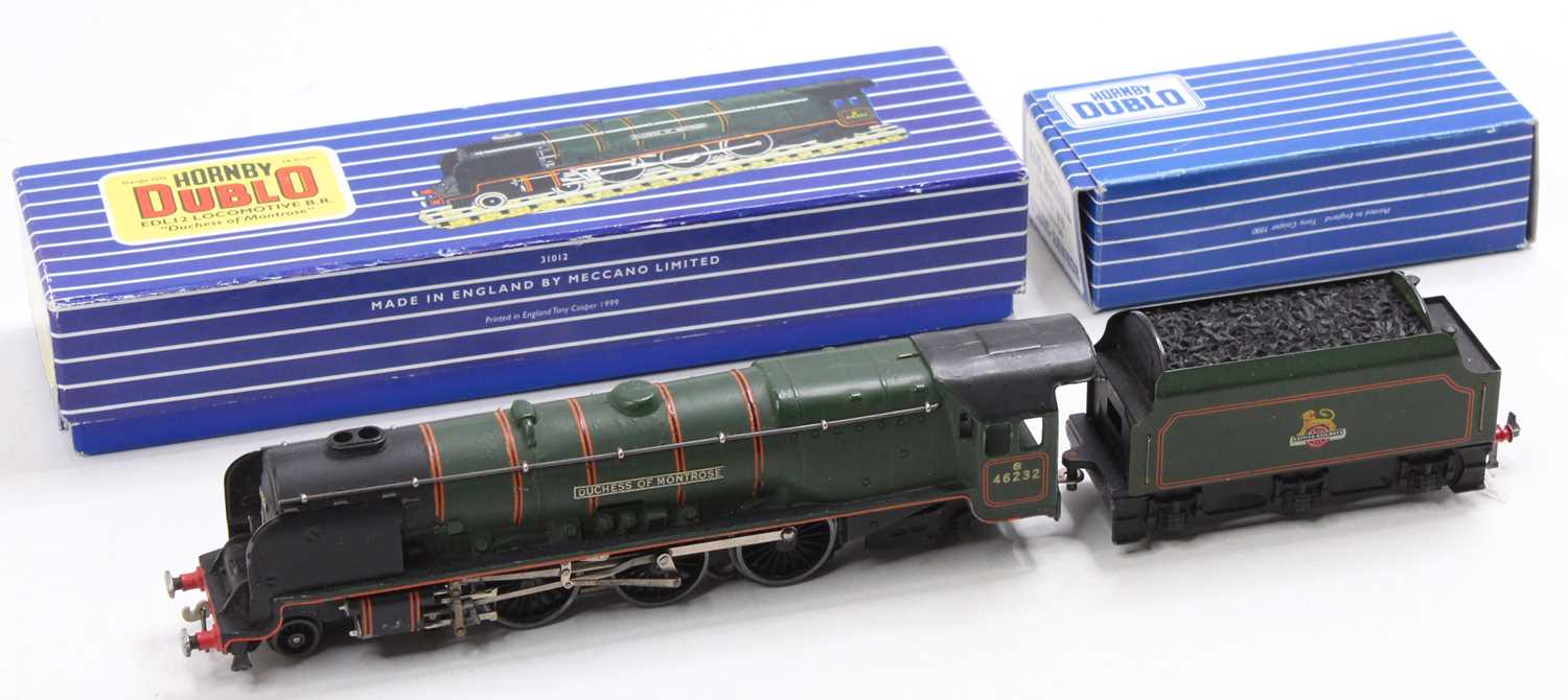 EDL12 Hornby-Dublo 3-rail 4-6-2 loco & tender ‘Duchess of Montrose’ BR matt lined green 46232 just a