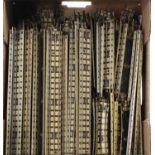 Half size, deep supermarket tray full of Hornby-Dublo PRE-WAR 3-rail track: approx. quantities: 42