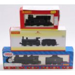 A Hornby Railways boxed locomotive group to include a Hornby overpainted Class 2P No. 62513