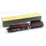 Total repaint Bassett-Lowke 4-6-0 Royal Scot 6100 LMS maroon unlined loco & tender 12v DC loco &