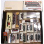 One tray containing a collection of continental N gauge items to include Fleischman Piccolo, Roco