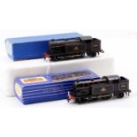 Two Hornby-Dublo 3-rail 0-6-2 tank locos BR lined black 69567: one gloss (VG) in (BE) for EDL17; one