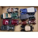 A collection of eight various Franklin Mint 1/24 scale loose diecast vehicles to include a Bentley