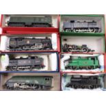 Eight loose Hornby Dublo and Hornby Dublo part complete locomotive group, to include a Hornby 00