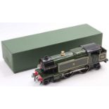 Hornby E220 20v AC 4-4-2 tank loco, GWR 2221 green. Repainting to running plate, buffers & beams.