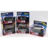 Seven boxed Corgi James Bond 007 diecast vehicles to include a double decker bus, Lotus Esprit