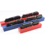 Five various loose Hornby Dublo repainted and original electric locomotives to include a Class 8F