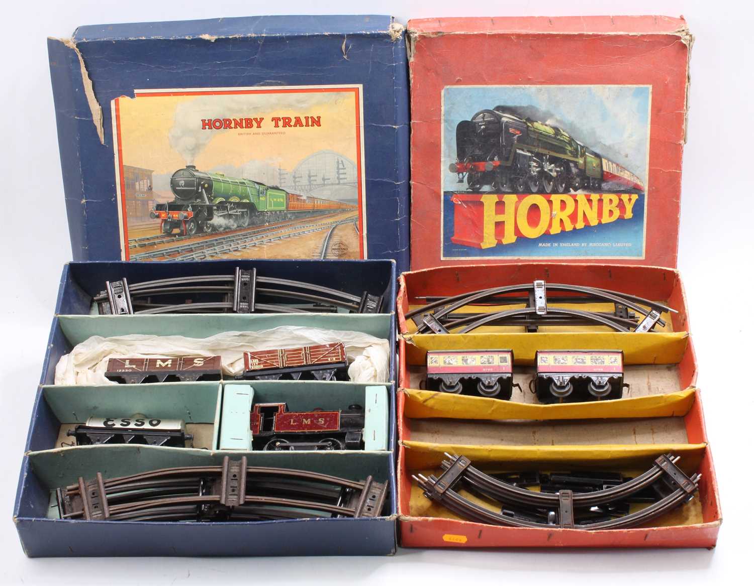 Various Hornby 0-gauge items: Two No.1 post-war level crossing (E-BE); No.2 turntable (G-BF); four - Image 2 of 2