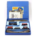 EDG17 Hornby-Dublo Tank Goods set comprising EDL17, 0-6-2 loco, gloss lined black BR 69567 fitted