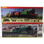 A Hornby Railways boxed 00 gauge train set group to include a No. R1039 Flying Scotsman, and a No.