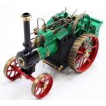 Mercer Precision Engineers of Birmingham, spirit-fired live steam traction engine, finished in green