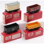 Four less common Hornby-Dublo Super-Detail goods wagons: 4470 Export version 6-ton Refrigerator