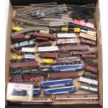 One tray containing a collection of mixed continental N gauge outline railway items to include