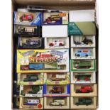 Three trays of modern release Lledo Days Gone Oxford and similar diecast examples to include