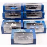 7 Minichamps Mullin Automotive Museum Collection 1/43rd scale models, examples include No. 437