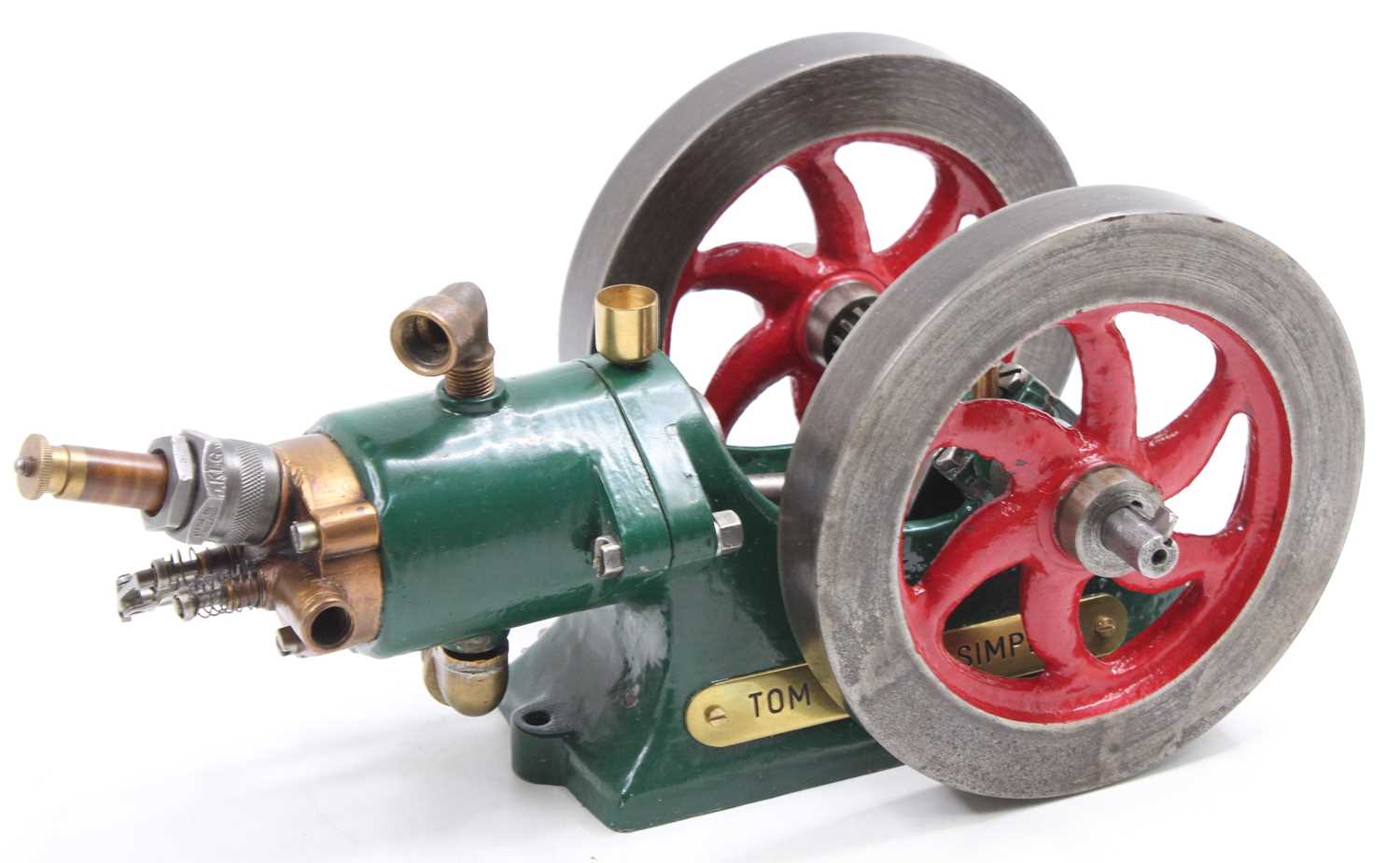 A Tom Senior Simplex 1/16 scale circa 1920 gas engine, free running example which has been