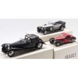 A Franklin Mint 1/24 scale boxed diecast group to include a 1930 Dusenberg J Derham Tourist car,