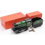 Hornby Type 30 clockwork loco & tender, BR 45746 green. Non original couplings to front of loco &