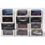 12 Norev 1/43rd scale diecasts, examples include No. 512950 Renault 25 TX, No. 451713 Panhard PL