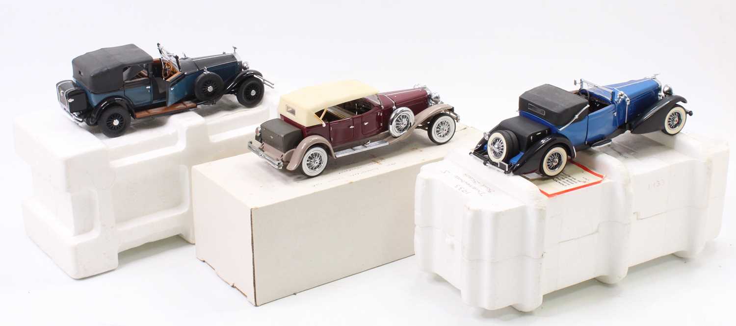 A collection of three Franklin Mint 1/24 scale diecast vehicles all housed in original cardboard - Image 2 of 2