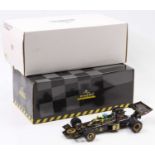 An Exoto Grand Prix Legends 1/18 scale boxed model of a John Player Special Ronnie Petersen Lotus