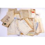 A folder containing assorted GER, LNER and LMS ephemera, dating from the 19th century to the mid