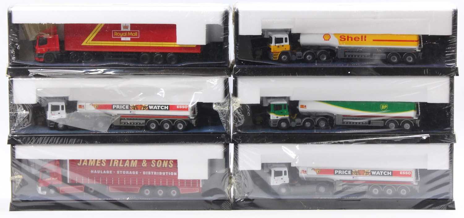 6 Corgi 1/50th scale modern trucks all housed in the original plastic display cases, with one