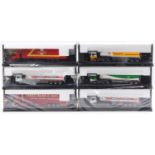 6 Corgi 1/50th scale modern trucks all housed in the original plastic display cases, with one