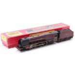 W2226 Hornby-Dublo 2-rail 4-6-2 loco & tender ‘City of London’ BR maroon, unlined tender (E) (BVG-E)