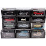 12 Minichamps 1/43rd scale diecasts, examples include No. 400 014400 Audi A4 2004, No. 431 020022